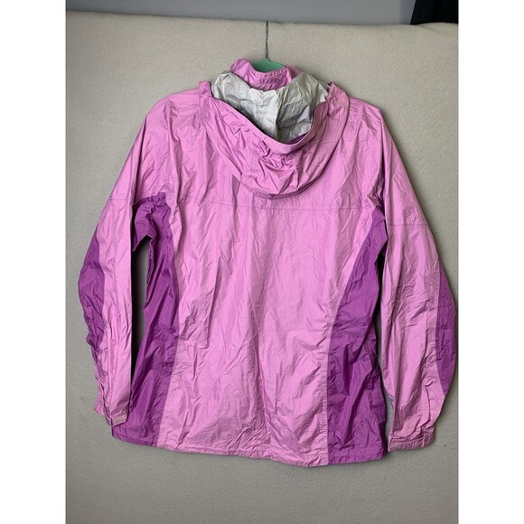 MARMOT Jacket Women’s Size XL Pink Hooded Rain Waterproof Packable Windbreaker - Picture 2 of 9